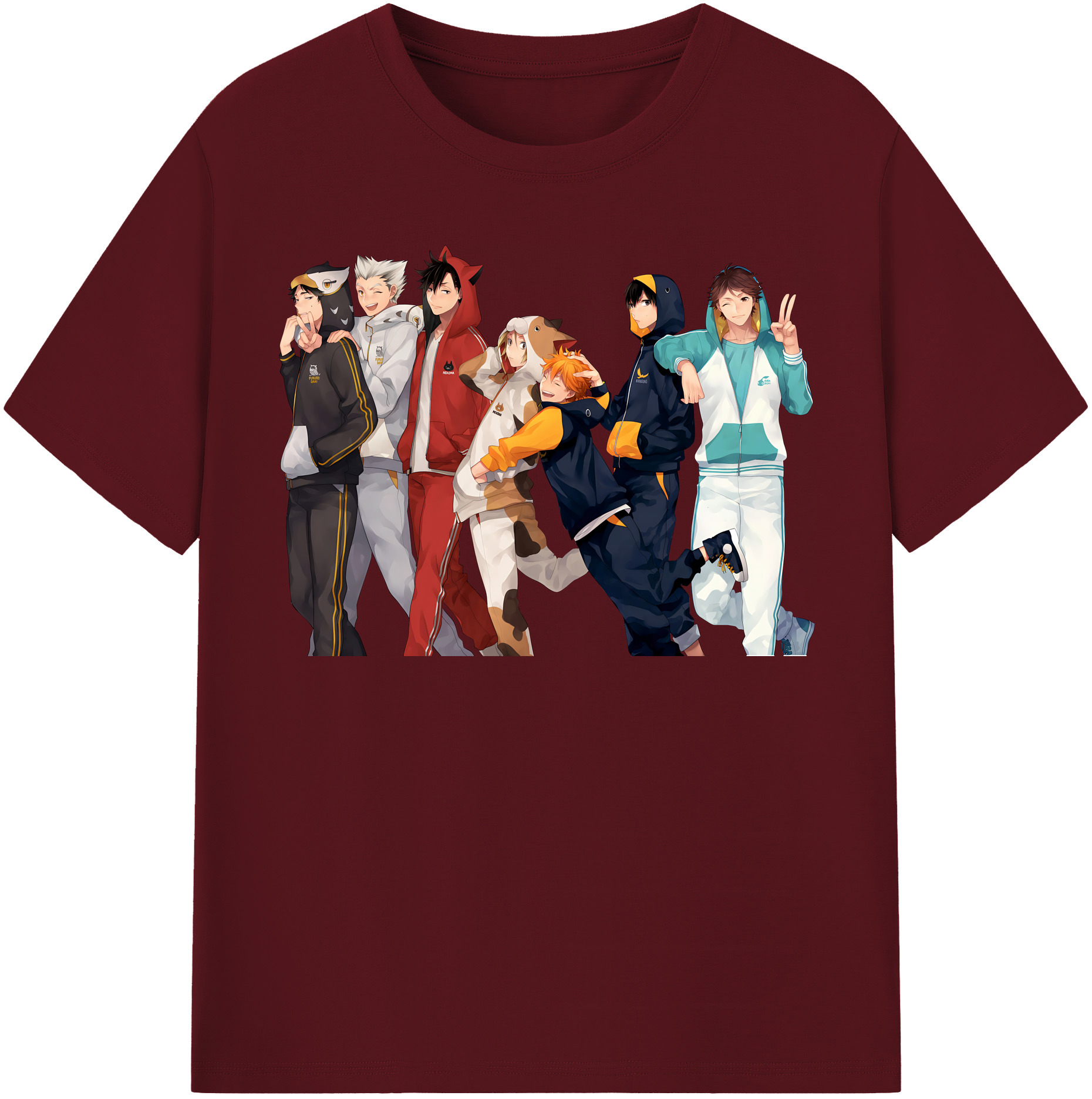 （画像用） ハイキュー!! Haikyu!! 綿100％半袖Tシャツ（フロントプリント）